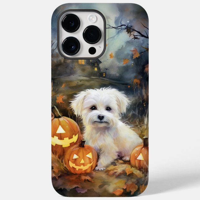 Halloween Coton de Tulear med påssjuka (Baksida)