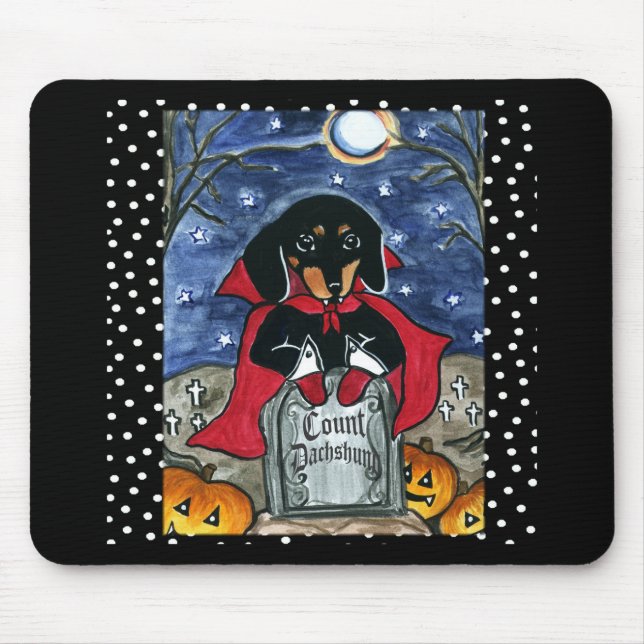 Halloween Count Dachshund Musmatta (Framsidan)