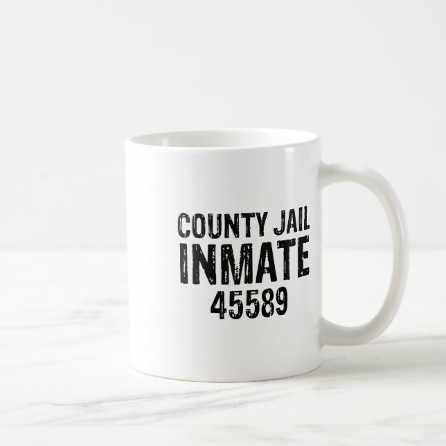 Halloween County Jail Inmate Prisoner Costume Part Kaffemugg (Höger)