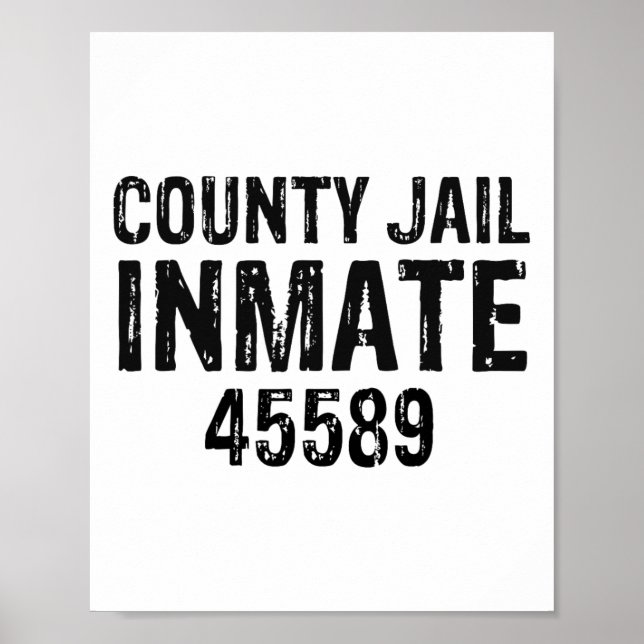 Halloween County Jail Inmate Prisoner Costume Part Poster (Framsidan)