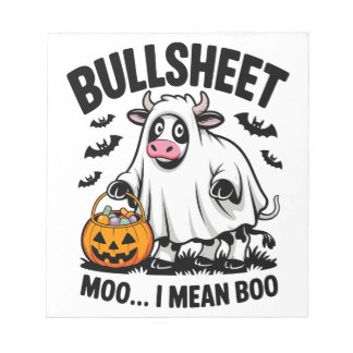 halloween cow anteckningsblock