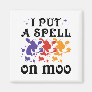 Halloween Cow... Jag lägger en spell på Moo Magnet