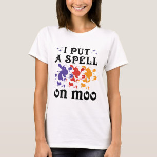Halloween Cow... Jag lägger en spell på Moo T Shirt