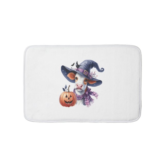 Halloween Cow med Fall Badrumsmatta (Framsidan)