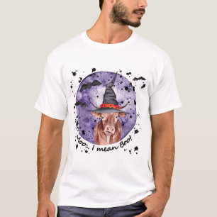 Halloween Cow Moo I Elak Boo Funny T-Shirt