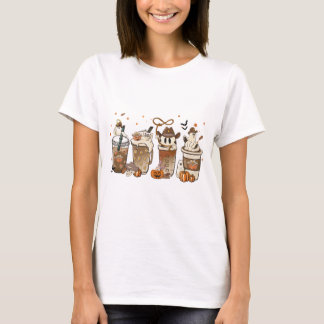 Halloween Cowboy Boo, Fall Cowboy Latte T Shirt