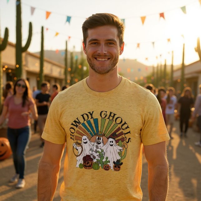 Halloween Cowboy Howdy Ghouls Land Spöken T Shirt (Skapare uppladdad)