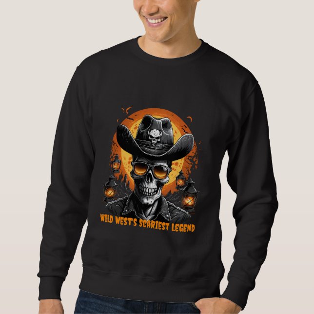 Halloween Cowboy Sweatshirt (Framsida)