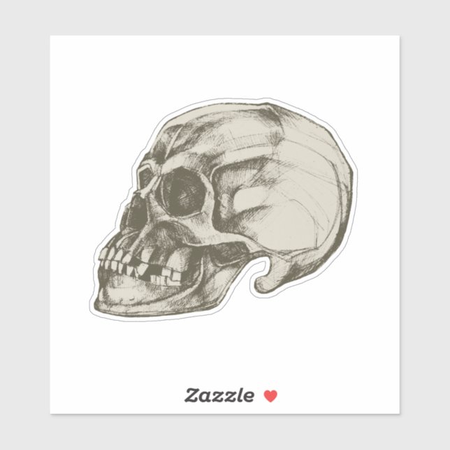 Halloween Cranium Vinyl Klistermärken (Ark)