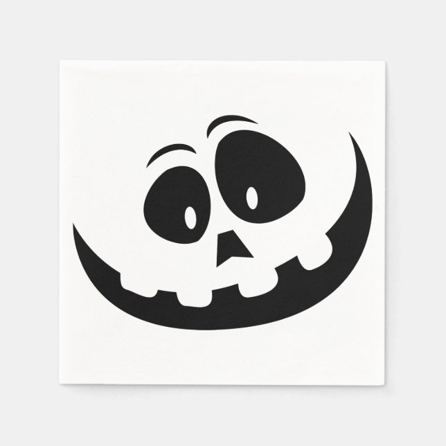 Halloween Crazy Ghost Ansikte Pappersservett (Framsidan)