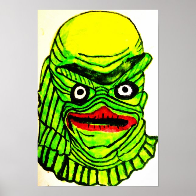 HALLOWEEN CREATURE FRÅN ABYSS POSTER (Framsidan)