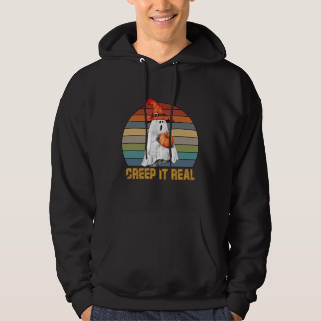 halloween CREEP IT REAL Hoodie (Framsida)