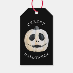 Halloween Creepy Gothic Jack o lantern Pumpkin Presentetikett