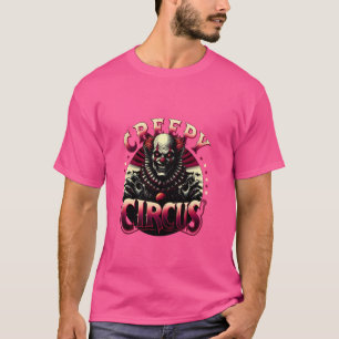 Halloween Creepy Horror Circus Killer Zombie Clown T Shirt