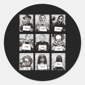 Halloween Creepy Legends Er Hetts Horror Runt Klistermärke