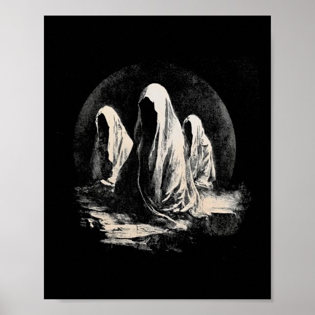 Halloween Creepy Mörk Cult Spöken Black Magick Occ Poster (Framsidan)