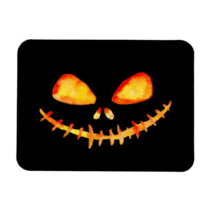 Halloween Creepy Smile Jack O'Lantern Magnet