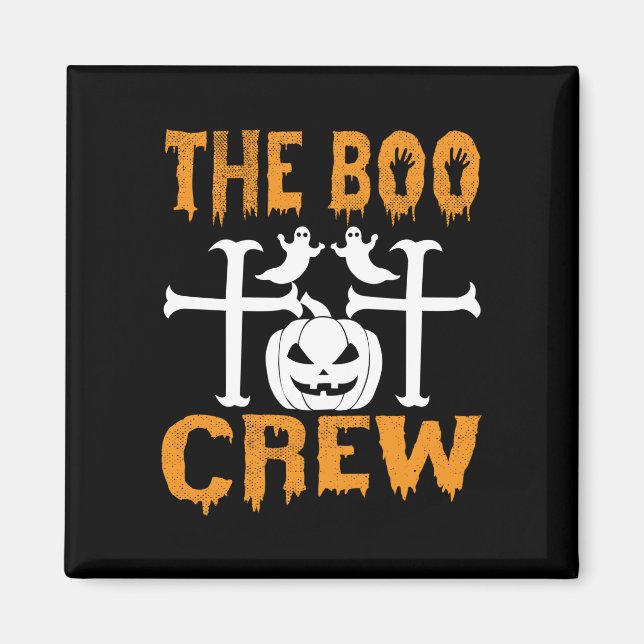 Halloween Crew Birthday Magnet (Framsidan)