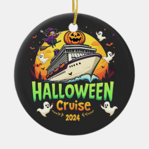 Halloween Cruise 2024 Spooky Cruisng Familly Resa Julgransprydnad Keramik