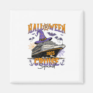 Halloween Cruise Squad 2025 Matchande kryssningsbe Magnet