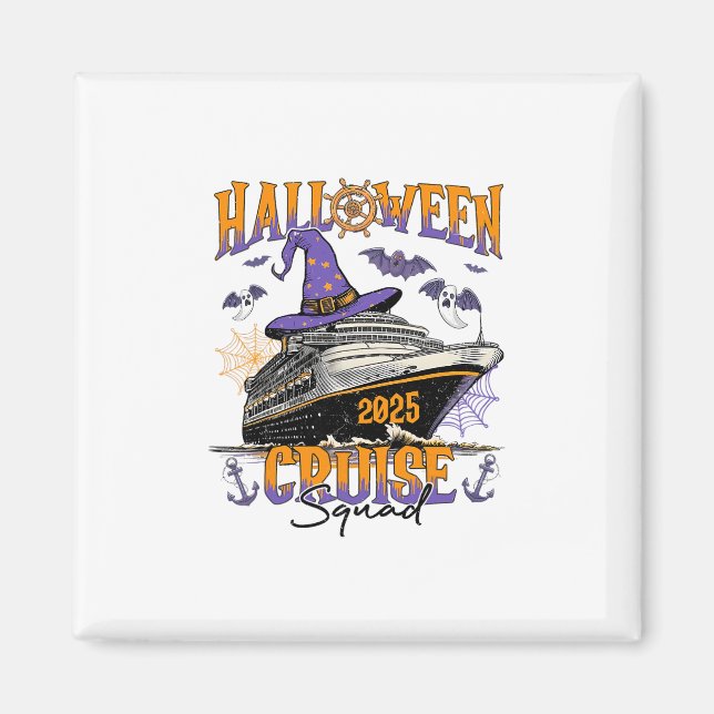Halloween Cruise Squad 2025 Matchande kryssningsbe Magnet (Framsidan)