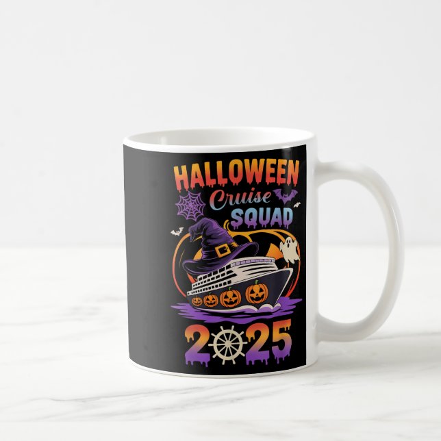 Halloween Cruise Squad 2025 Matching Cruising Crew Kaffemugg (Höger)