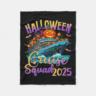 Halloween Cruise Squad 2025 Semesteranpassad famil Fleecefilt