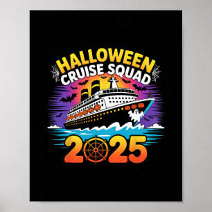 Halloween Cruise Squad Familj Rolliga Pyjamas Kost Poster