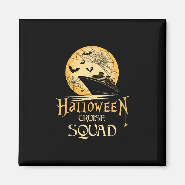 Halloween Cruise Squad Familjekryssning Cruise Squ Magnet (Framsidan)