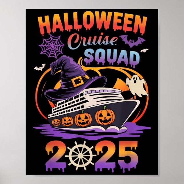 Halloween Cruise-stabben 2025 Matchande kryssnings Poster (Framsidan)