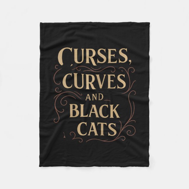 Halloween Curses Fleecefilt (Framsidan)