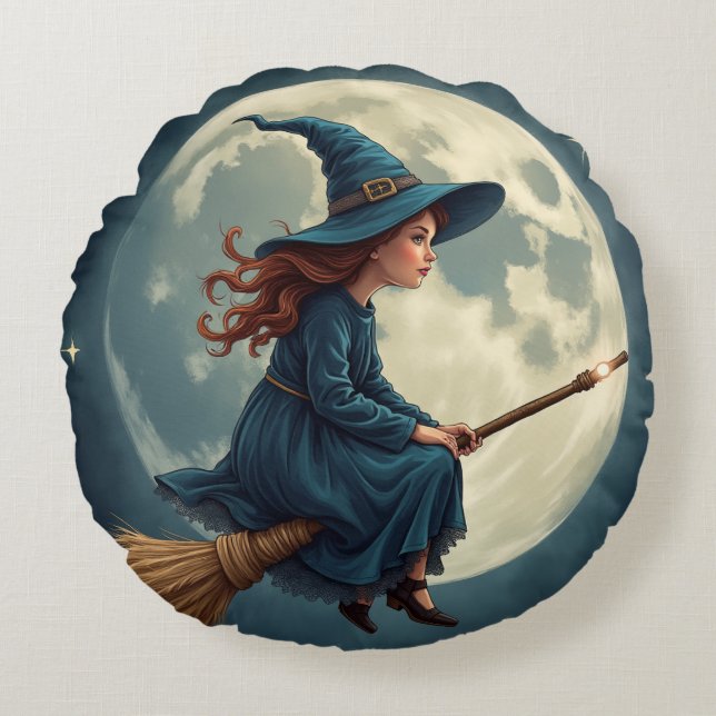halloween cushion rund kudde (Framsidan)