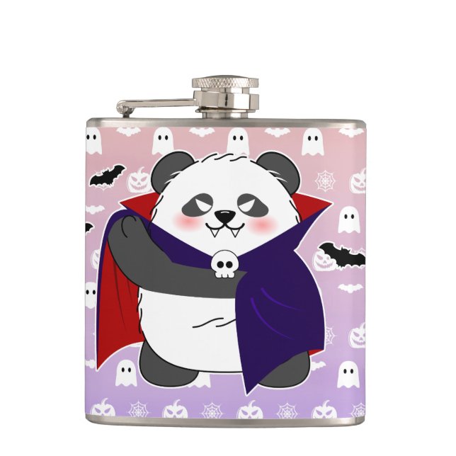 Halloween Cute Baby Panda Dracula Vampire Fickplunta (Framsidan)