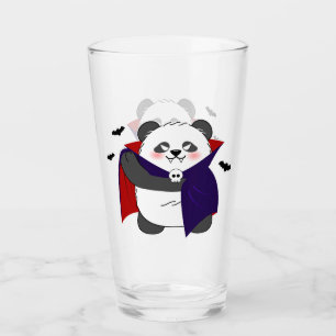 Halloween Cute Baby Panda Dracula Vampire Glaskopp