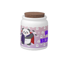 Halloween Cute Baby Panda Dracula Vampire Godisskål