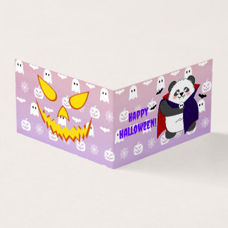 Halloween Cute Baby Panda Dracula Vampire Kort