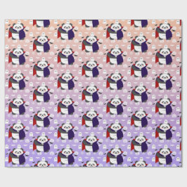 Halloween Cute Baby Panda Dracula Vampire Presentpapper