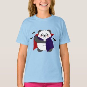 Halloween Cute Baby Panda Dracula Vampire T Shirt