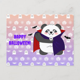 Halloween Cute Baby Panda Dracula Vampire Vykort