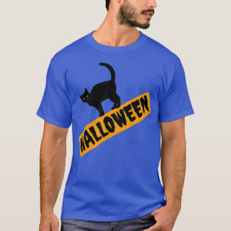 Halloween Cute Black Cat T Shirt