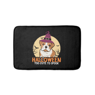 Halloween Cute Bulldog Hund Halloween Costumes Gif Badrumsmatta