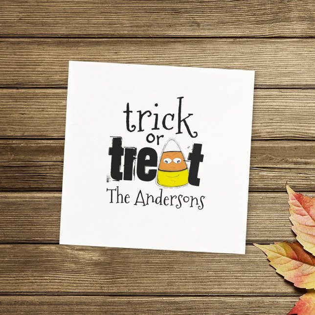 Halloween Cute Candy corn Whimsical Funny Pappersservett (Skapare uppladdad)