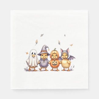 Halloween Cute Ducklings Costume Pappersservett