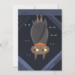 Halloween Cute Fladdermus DIY Blank Inbjudningar