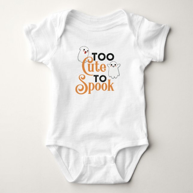 Halloween Cute Ghost Baby Bodykostydräkt T Shirt (Framsida)