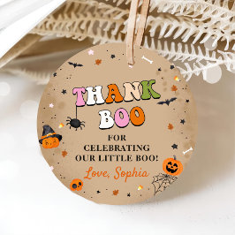 Halloween Cute Ghost Baby Shower Gåvor Etiketter