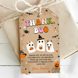 Halloween Cute Ghost Baby Shower Presentetikett