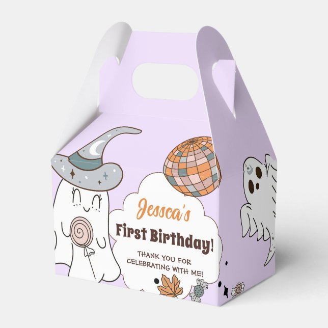 Halloween Cute Ghost Birthday Pary Presentaskar (Framsidan Sidan)