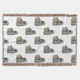 Halloween, Cute Ghost Grått, Bus eller godis, Boo Filt