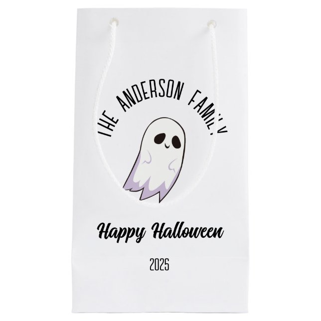 Halloween Cute Ghost Personlig Namn år (Framsidan)